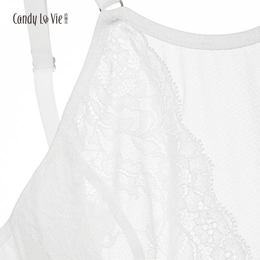 怦然心动挂脖抹胸无钢圈三角杯 大胸可穿bralette 商品图3