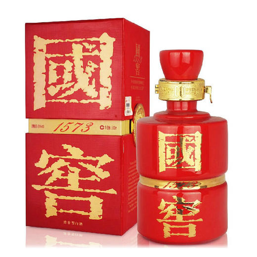 60度国窖1573（红瓷瓶）500ml 商品图0