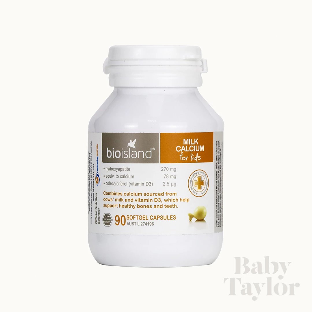 bioisland乳钙婴幼儿补钙婴儿宝宝儿童钙片澳洲进口液体钙90粒