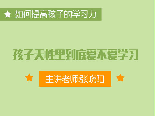 专一：孩子天性里到到底爱不爱学习 商品图0