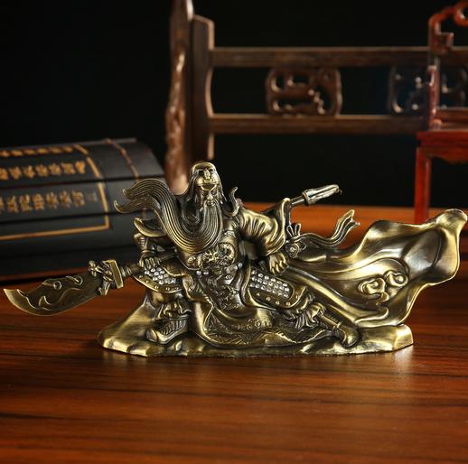 【汽车饰品新款汽车摆件合金关公佛像车内装饰品车载用品武财神香水座】 商品图8