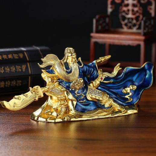 【汽车饰品新款汽车摆件合金关公佛像车内装饰品车载用品武财神香水座】 商品图9