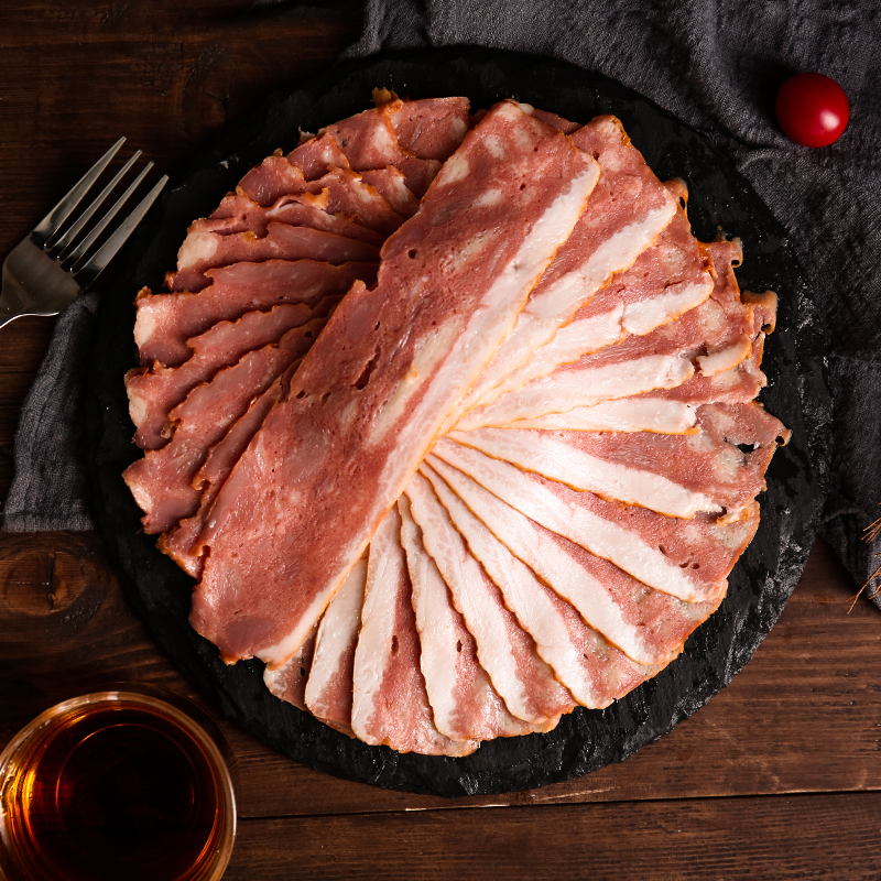【雨润美式腌肉片200g】培根 早餐披萨意面手抓饼材料