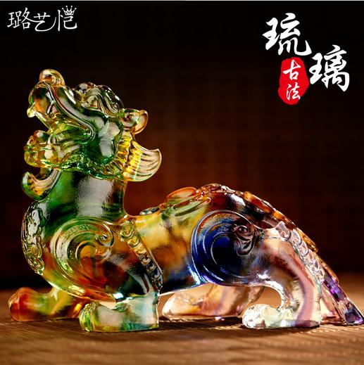 【汽车用品】琉璃貔貅汽车摆件创意保平安车载车内车用小车装饰用品男车饰 商品图0