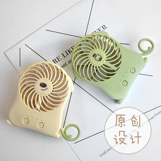 新款可爱卡通创意USB时尚卷尾小风扇便捷办公居家便携 商品图4