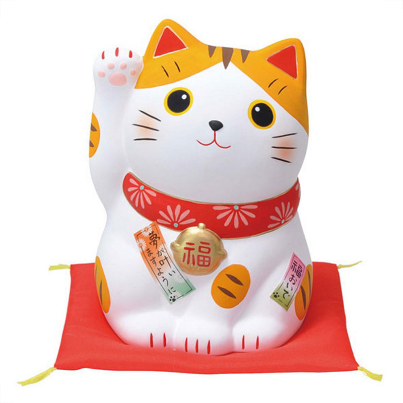 【开运招福 拒绝水逆】药师窑 锦彩招福猫/招财猫 储蓄罐/存钱罐 7514
