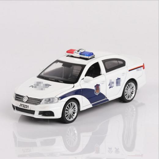 【警车模型】大众朗逸警车模型（黑白两色可选） 商品图2