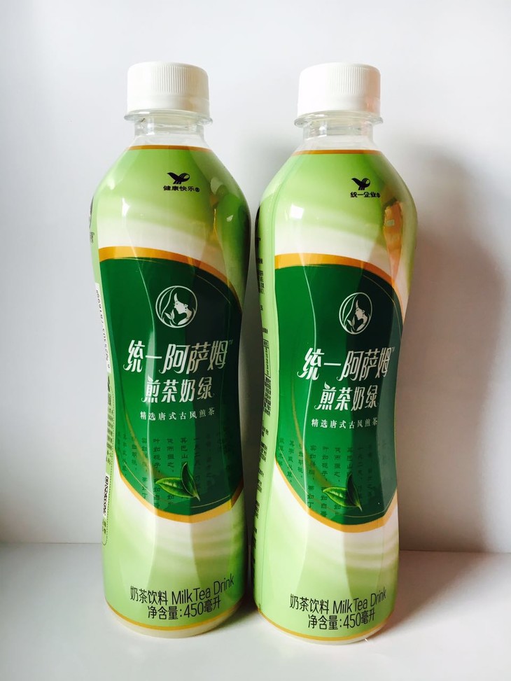 统一煎茶奶绿450ml