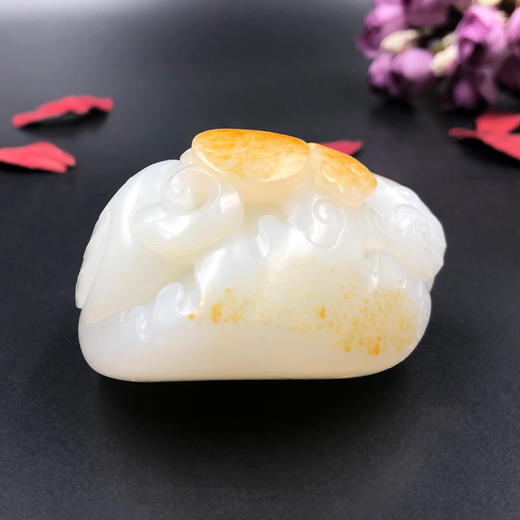 和田玉（羊脂玉）籽料手把件--三阳开泰163g 商品图0