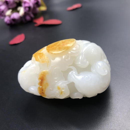 和田玉（羊脂玉）籽料手把件--三阳开泰163g 商品图2