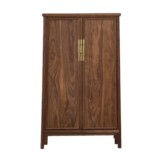 新仿黑胡桃木+贴皮板新中式面条柜中号柜柜子QN1611001676 Newly made Black walnut wood Reproduction Ming cabinet 商品图1