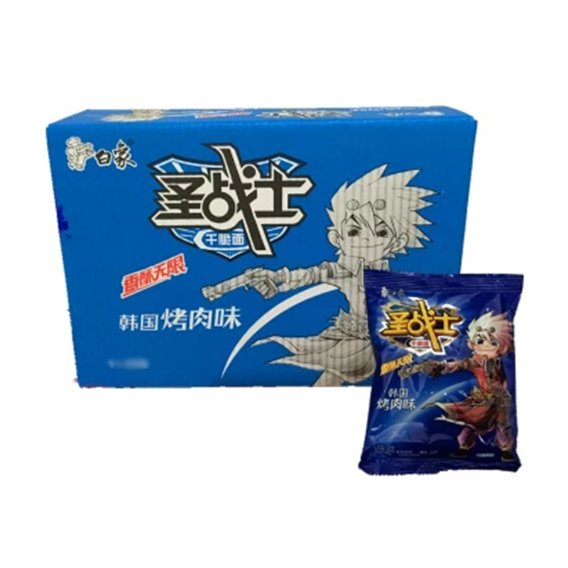 白象圣战士韩国烤肉味干脆面28g*20
