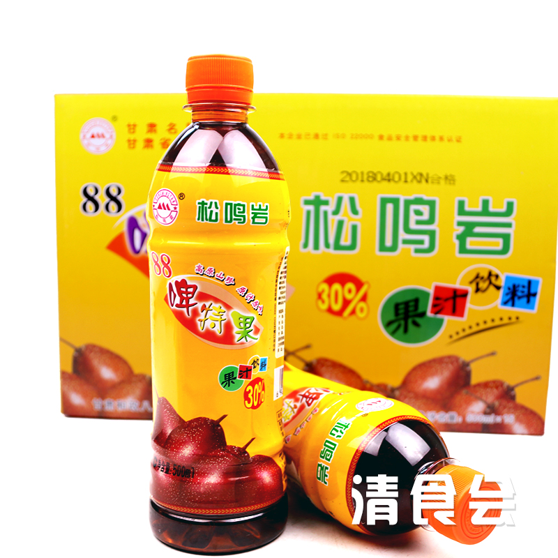 甘肃临夏 松鸣岩牌啤特果汁 5瓶30元,整箱15瓶70元 清真