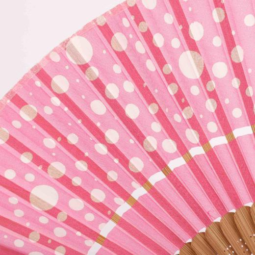 桑蚕丝手工印花竹骨扇 商品图2
