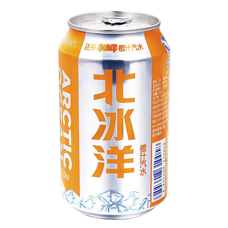 北冰洋听装橙汁汽水330ml