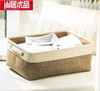 【家用杂物】。布艺收纳筐加厚棉麻家居用品收纳箱套装布艺收纳盒 商品缩略图3