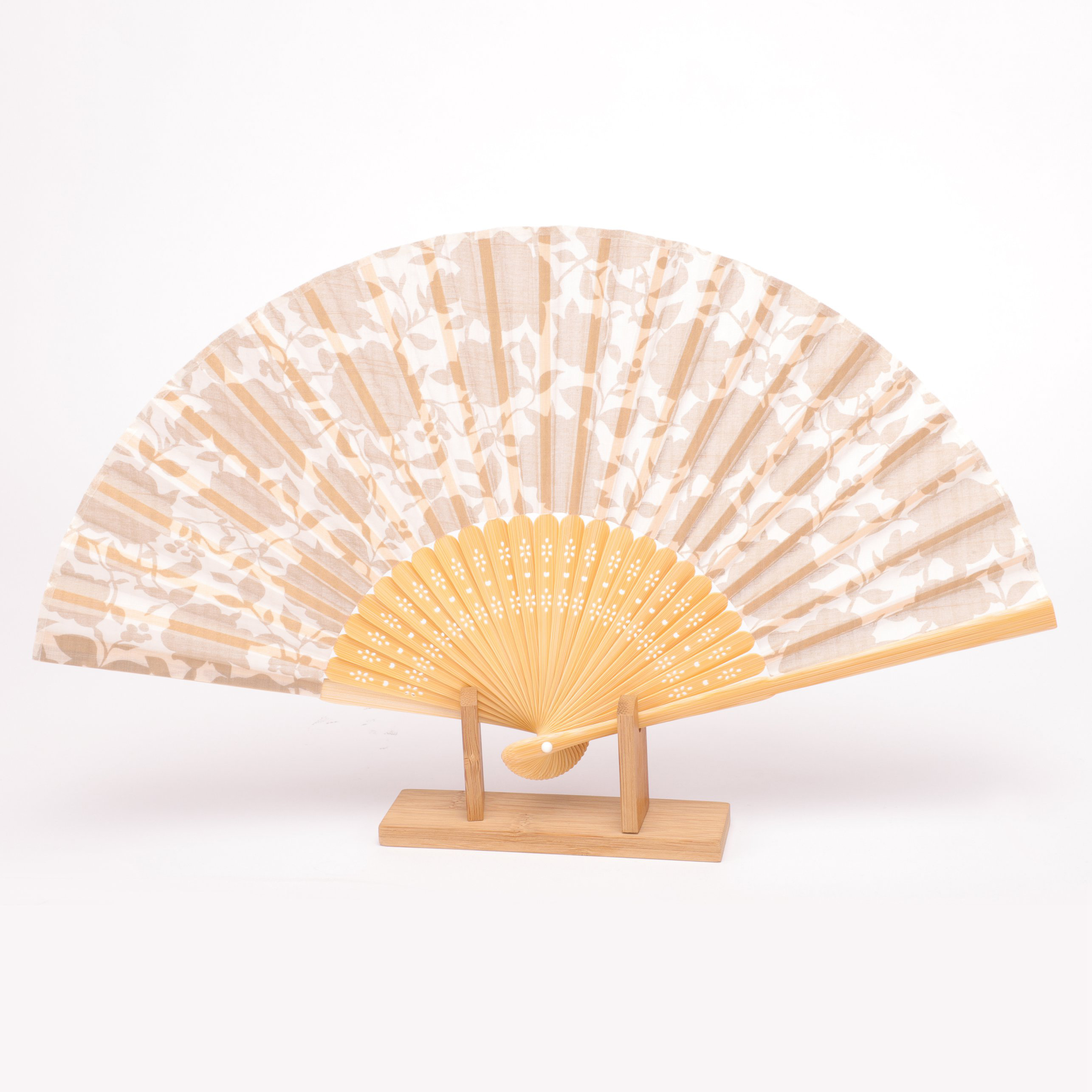 Korssan 棉竹骨时尚扇 (出口日本）CSS1363003 06H灰