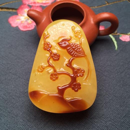 【46361】蜜蜡喜上眉梢挂件 商品图0