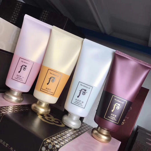 【现货】韩国后Whoo共振享平衡黄色泡沫洁面膏/粉色水研/红色津率享洗面奶 商品图0