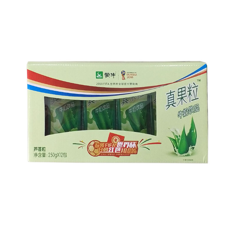 (家乐超市)蒙牛真果粒牛奶芦荟粒250ml*12(ly)
