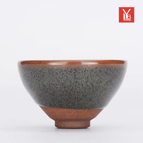 LYB  詹桂溪 柴窑精品建盏  茶末釉敞口杯、柿红芝麻釉点茶碗、茶末釉撇口盏、柿红芝麻釉玉兰杯