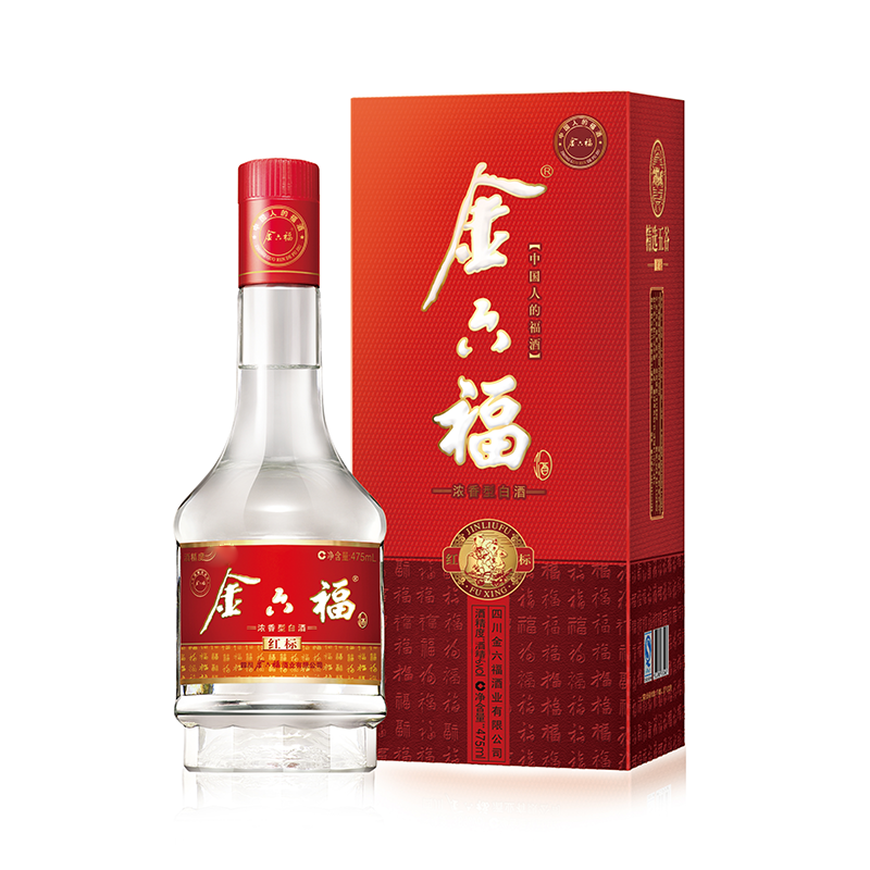 38°金六福酒福星(红标) 475ml