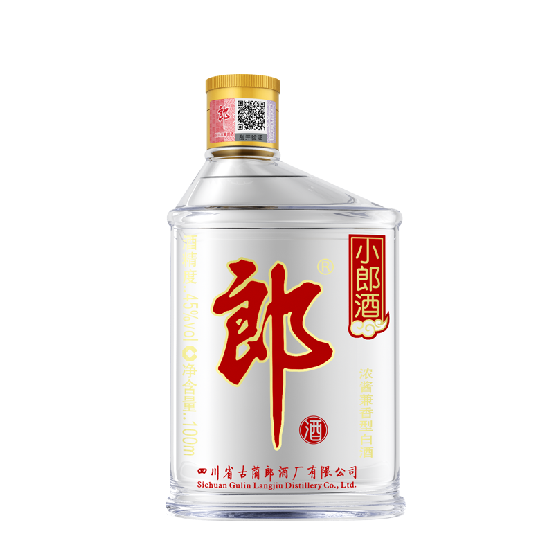 郎酒小郎酒 45度兼香型白酒100ml x24瓶 歪嘴郎