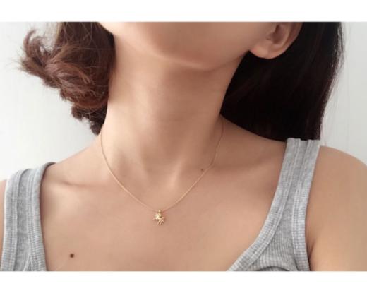 【项链】独角兽守护 爱情 锁骨链 Y型项链 情人节礼物 14K包金 商品图4