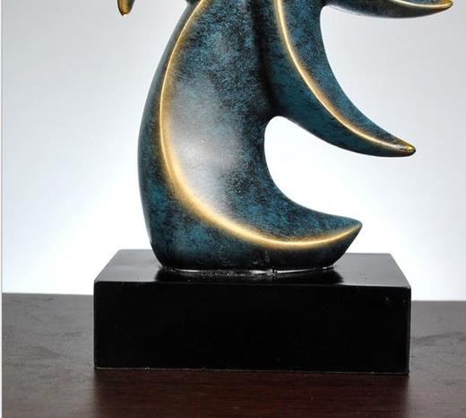 【家居摆件】*创意欧式家居摆件办公用品 树脂工艺品海螺摆件 商品图4