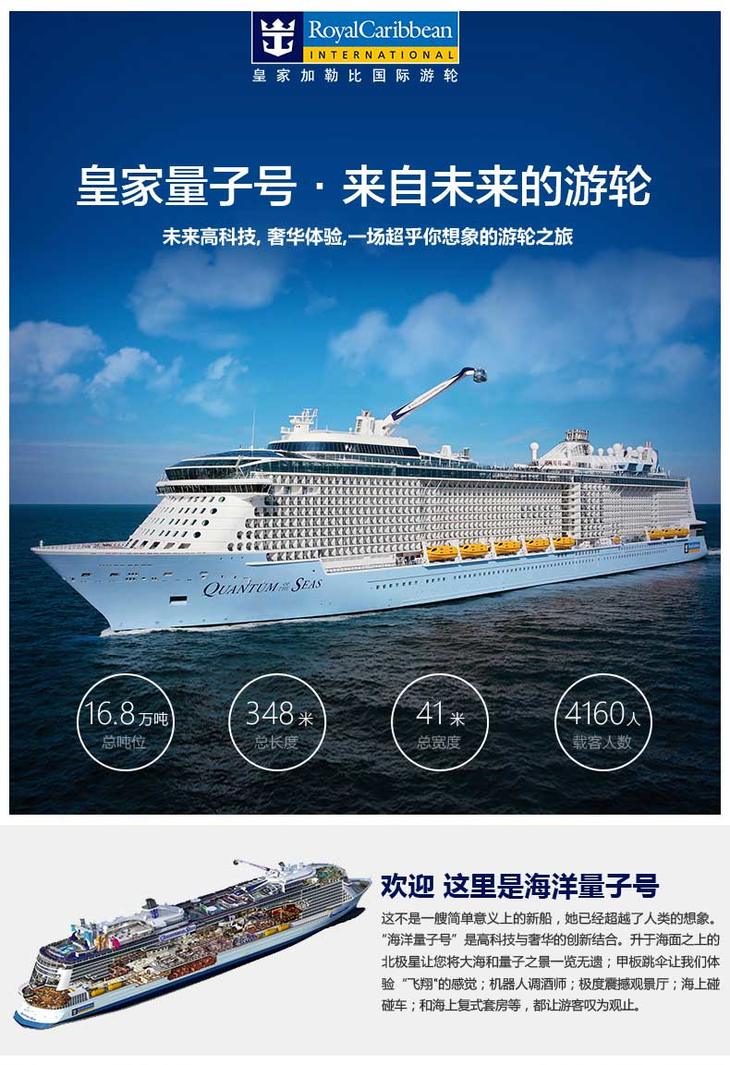 皇家加勒比游轮 海洋量子号 上海-日本鹿儿岛/熊本/福冈/京都/名古屋