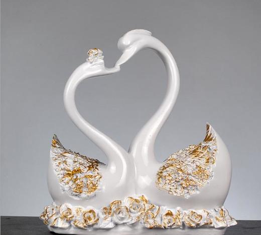 【家居摆件】*情侣天鹅家居摆件树脂摆件工艺品 创意家居礼品 商品图1