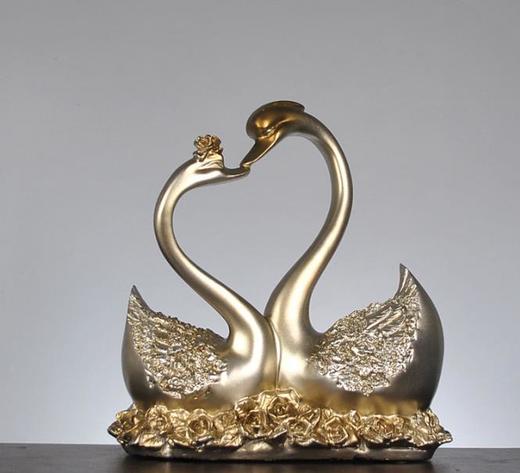 【家居摆件】*情侣天鹅家居摆件树脂摆件工艺品 创意家居礼品 商品图0