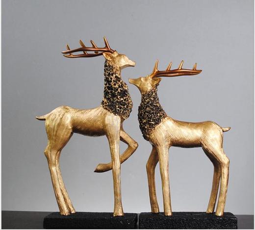 【家居摆件】*欧式麋鹿摆件 创意奢华家居摆件 商品图0