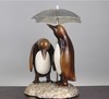【家居摆件】。创意欧式家居摆件树脂工艺品企鹅打伞 商品缩略图1