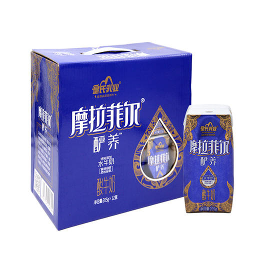 皇氏乳业 | 摩拉菲尔酽养酸牛奶(原味) 205g*12盒 商品图1