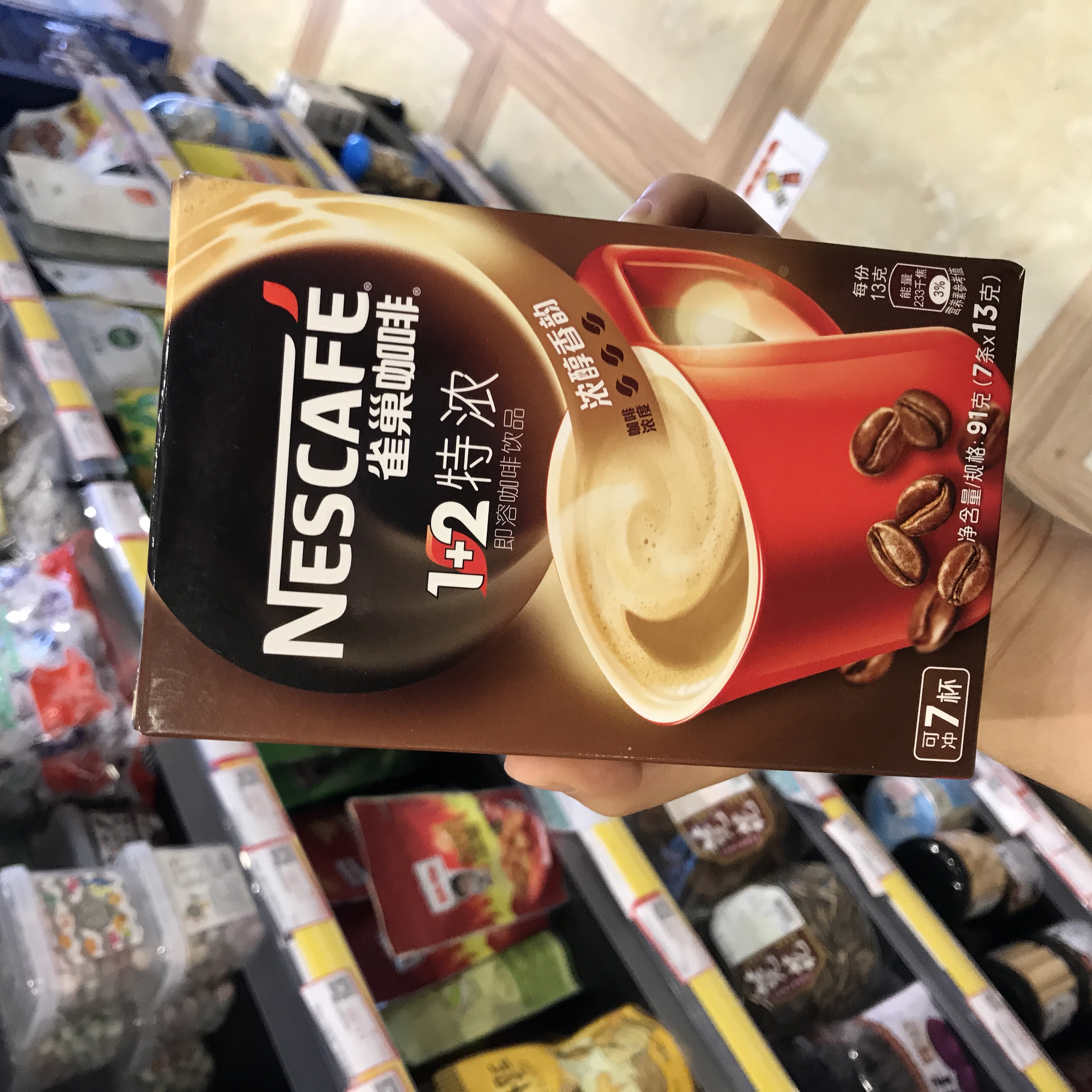 雀巢咖啡 1 2 特浓 浓醇香韵 91g(7条*13g)
