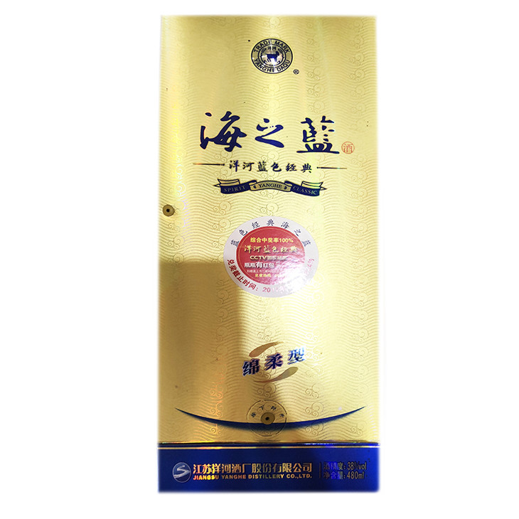 海之蓝 绵柔型38° 480ml/瓶
