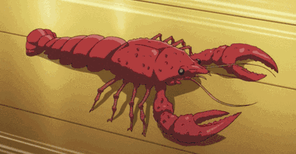 有个孩子跟着爸妈去吃小龙虾, 他看着盘子里的小龙虾