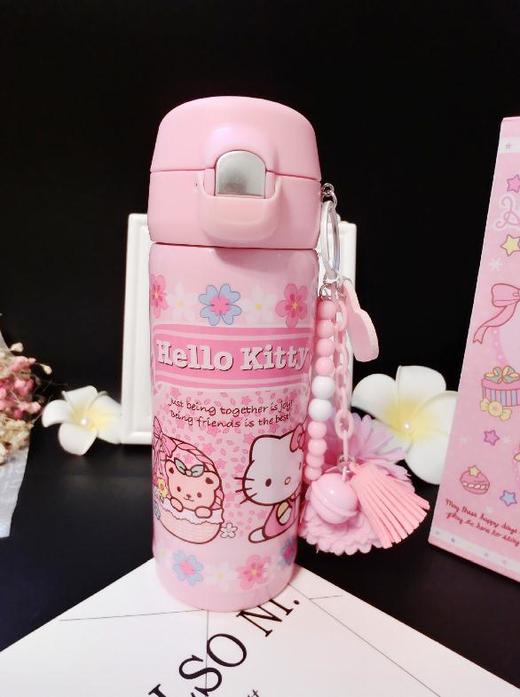 【保温杯】创意可爱helloKitty保温杯不锈钢弹跳真空学生卡通儿童KT水杯 商品图2