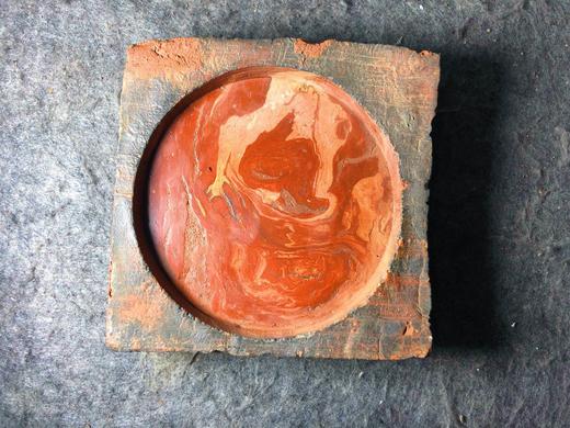 《咸和六年古砖绞胎纹砚台》 商品图1