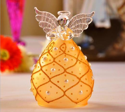 【家居摆件】。金色珍珠玻璃祈福天使 家居创意摆件 商品图2