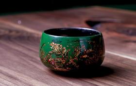 「漆器」大漆螺钿金刚杯（绿）