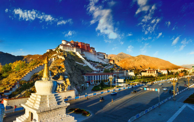 【全景西藏】 拉萨布达拉宫,日喀则扎什伦布寺 四飞7