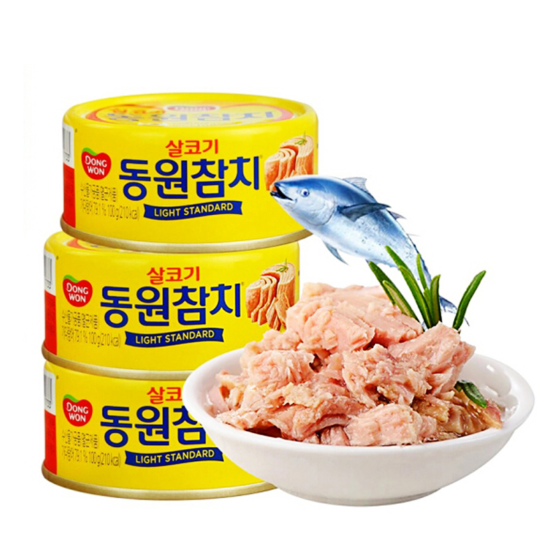 代丽 韩国进口东远金枪鱼罐头