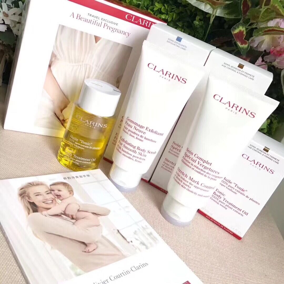 clarins娇韵诗 孕妇三件套 预防妊娠纹抚纹身体护理