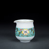 湖水绿扒花粉彩花卉小罗汉杯6头茶具 商品缩略图2