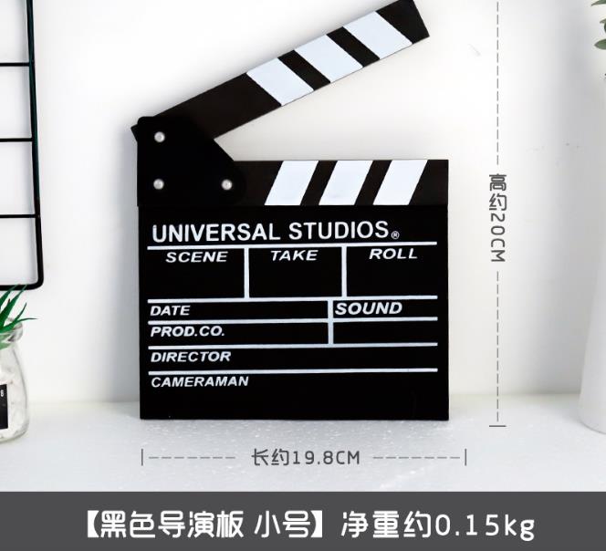【家居摆件】木质工艺品 导演板 电影场记板 全英文导演板装饰摆件