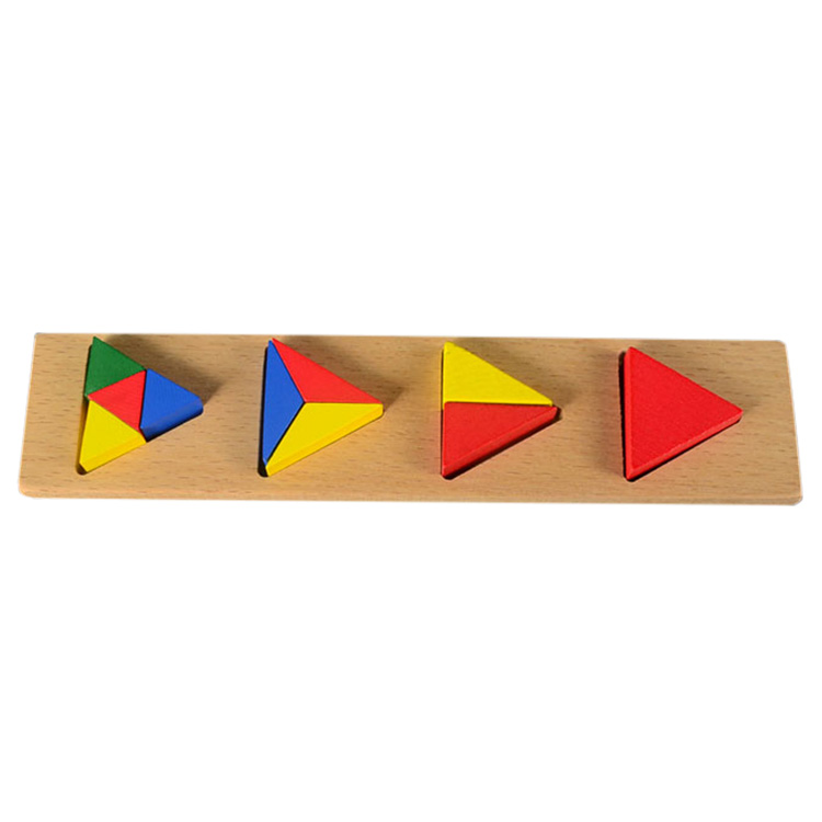 四个三角形积木教学版