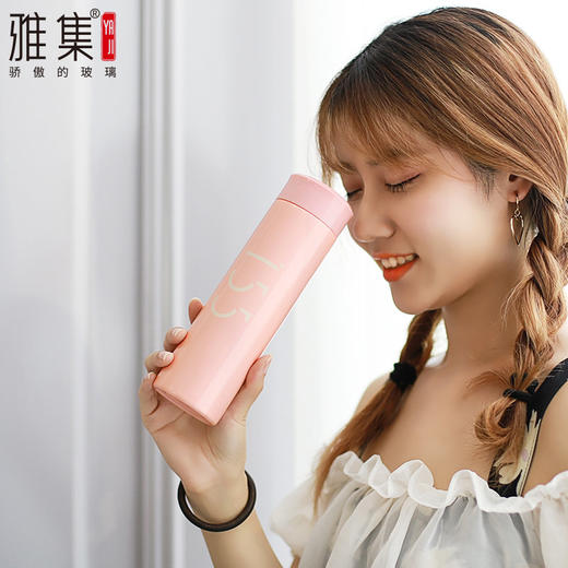 雅集 轻呗保温杯 韩版不锈钢清新文艺水杯 商品图3