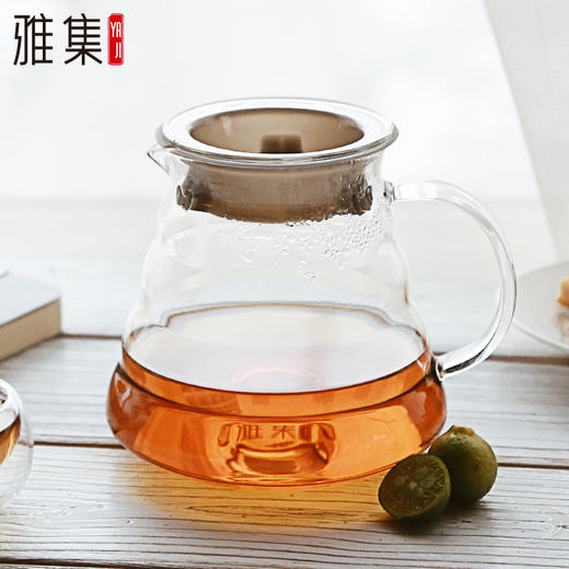 雅集玻璃壶茶壶热牛奶壶咖啡壶耐热玻璃冷水壶耐热玻璃茶具700ml 商品图4